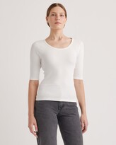 Thumbnail for your product : Quince Micro-Rib Elbow Sleeve T-Shirt