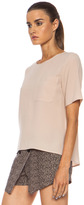 Thumbnail for your product : Jenni Kayne Acetate-Blend Pocket Top in Nude