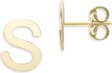 Saks Fifth Avenue 14K Yellow Gold 'S' Initial Earrings