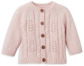 Thumbnail for your product : Elegant Baby Baby Girl's Leaf Cable Cardigan