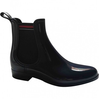 plastic chelsea boots