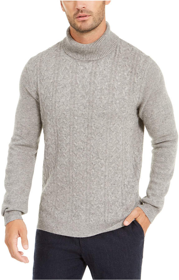 Tasso Elba Men Cashmere Textured Turtleneck Sweater - ShopStyle