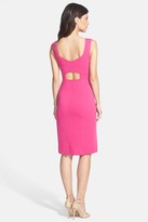 Thumbnail for your product : Laundry by Shelli Segal Cross Front Stretch Crepe Sheath Dress