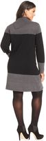 Thumbnail for your product : Style&Co. Plus Size Colorblocked Sweater Dress
