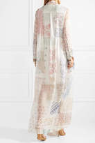 Thumbnail for your product : Chloé Printed Silk-chiffon Gown - White