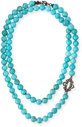 Armenta Old World Magnesite Scroll Necklace, Turquoise
