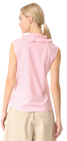 Thumbnail for your product : Tome Sleeveless Ruffle Collar Shirt