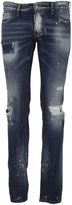 Thumbnail for your product : DSQUARED2 Slim Bleached Patchwork Jeans