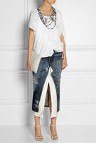 Thumbnail for your product : Junya Watanabe Necklace-effect draped linen top