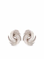 Thumbnail for your product : Susan Caplan Vintage 1970s Attwood & Sawyer crystal-embellished clip-on earrings