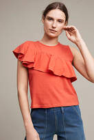 Thumbnail for your product : Anthropologie Ruffled Asymmetry Shell