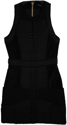 Balmain For H&M For H&m Black Velvet Dress for Women