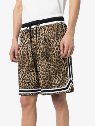 John Elliott Game leopard-print shorts