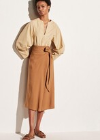 Thumbnail for your product : Vince Tie Front Linen Skirt