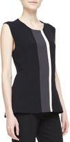 Thumbnail for your product : Narciso Rodriguez Multi Line-Block Top, Black