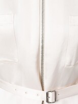 Thumbnail for your product : Victoria Beckham Pleated Trim Zip Up Top