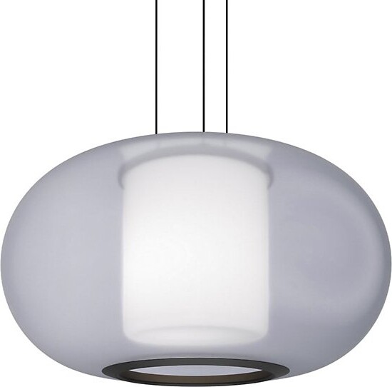 dweLED Doma LED Pendant Light in Clear, Size: 16"
