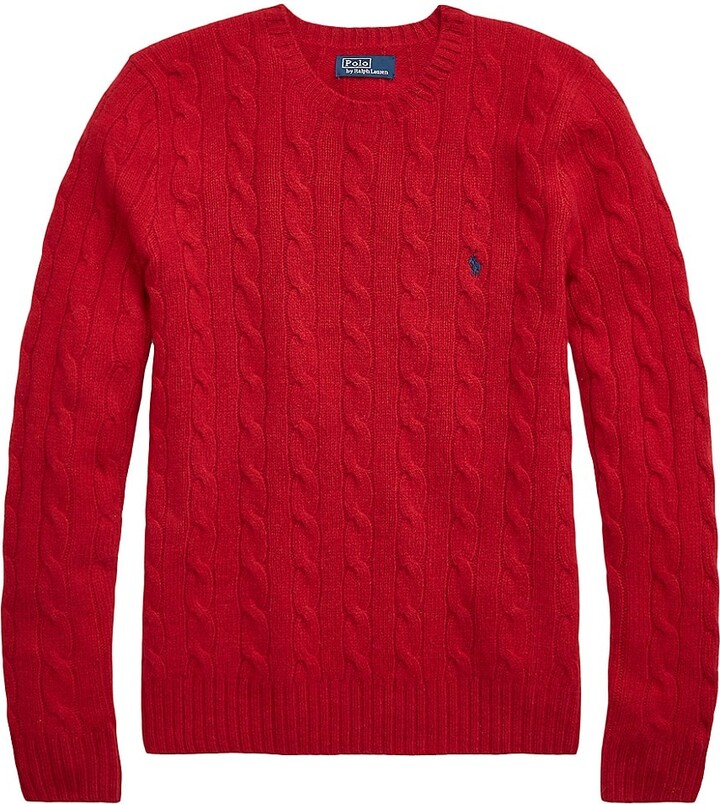 Polo Ralph Lauren Julianna Cable-Knit Wool-Blend Sweater - ShopStyle