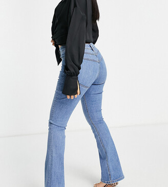 Spanx Petite Flared Jeans in Black