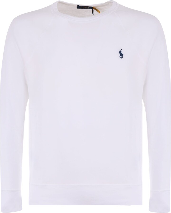 Polo Ralph Lauren Felpa In Cotone Garzato - ShopStyle Sweatshirts & Hoodies
