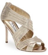 Thumbnail for your product : Nina 'Melizza' Pleated Satin Sandal (Women)