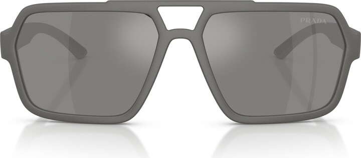 Prada Linea Rossa 59mm Pilot Sunglasses