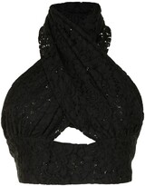 Thumbnail for your product : Bambah Lace Cut-Out Cotton Top