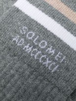 Thumbnail for your product : Brunello Cucinelli Contrasting Stripe Mid-Length Socks