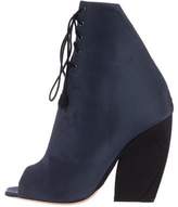 Thumbnail for your product : Christian Dior Peep-Toe Lace-Up Booties