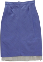 Thumbnail for your product : Louis Vuitton Blue Linen Skirt