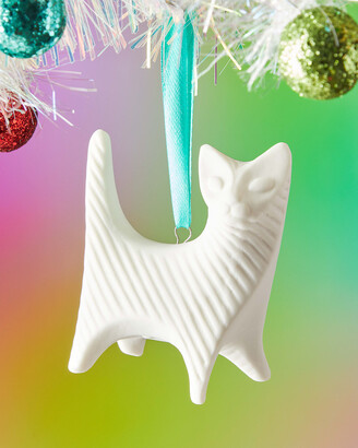 Jonathan Adler Cat Ornament White