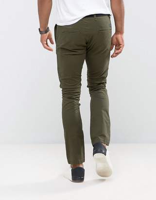 Selected Slim Fit Chinos With Belt