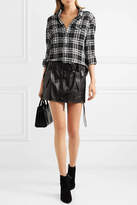 Thumbnail for your product : Saint Laurent Checked Crinkled Cotton-flannel Shirt