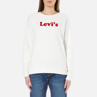 Levi's Women's Relaxed Crew Sweatshirt Cooper Marshmallow