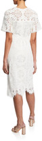 Thumbnail for your product : Shoshanna Marmande Short-Sleeve Scallop Lace Dress