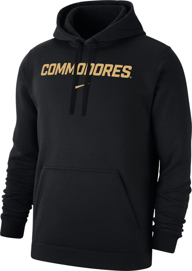 Vanderbilt Club Fleece Nike Men's College Pullover Hoodie in Black | M31777VDUN-BLK