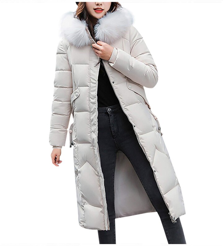 long white padded coat