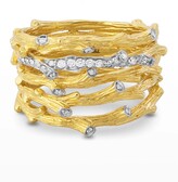 Thumbnail for your product : Michael Aram 18k Enchanted Forest Multi-Row Ring w/ Diamonds, Size 7