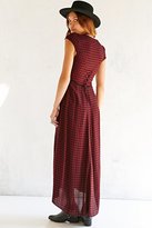 Thumbnail for your product : Urban Outfitters Ecote Plaid Button-Front Maxi Dress