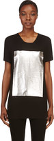Thumbnail for your product : Rad Hourani Rad by Black Silver Foil T-Shirt