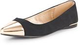Thumbnail for your product : Oasis Metal Toe Cap Pointed Flat Shoes