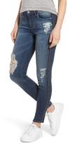 Thumbnail for your product : BP Tuxedo Stripe Ripped Skinny Jeans
