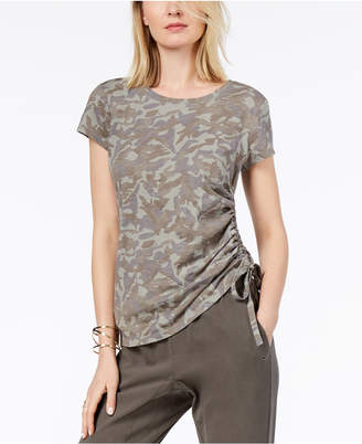 INC International Concepts Cotton Camo-Print T-Shirt, Created for Macy's