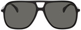 Thumbnail for your product : Gucci Black Ultralight Pilot Sunglasses