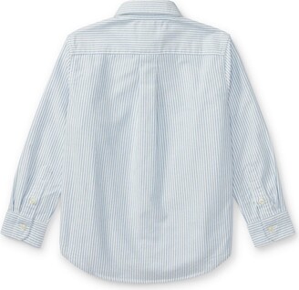 Ralph Lauren Kids Boy's Cotton Oxford Stripe Sport Shirt, Size 2-7