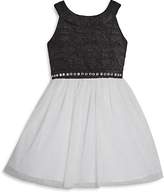 Thumbnail for your product : Us Angels Girls' Sleeveless Dress with Glitter & Jewel Details - Little Kid