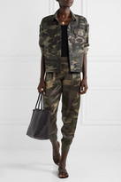 Thumbnail for your product : ATM Anthony Thomas Melillo Camouflage-print Silk-satin Track Pants