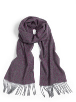 Thumbnail for your product : Nordstrom Plaid Dip Dye Woven Cashmere Scarf