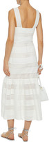 Thumbnail for your product : Zimmermann Corsage Linear Belted Slub Linen Midi Dress