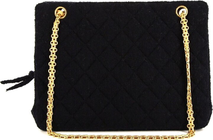 Chanel Pre Owned Terry-Cloth Shopping Shoulder Bag - ShopStyle